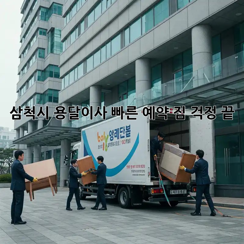 삼척시 용달이사 빠른 예약! 짐 걱정 끝! 💯
