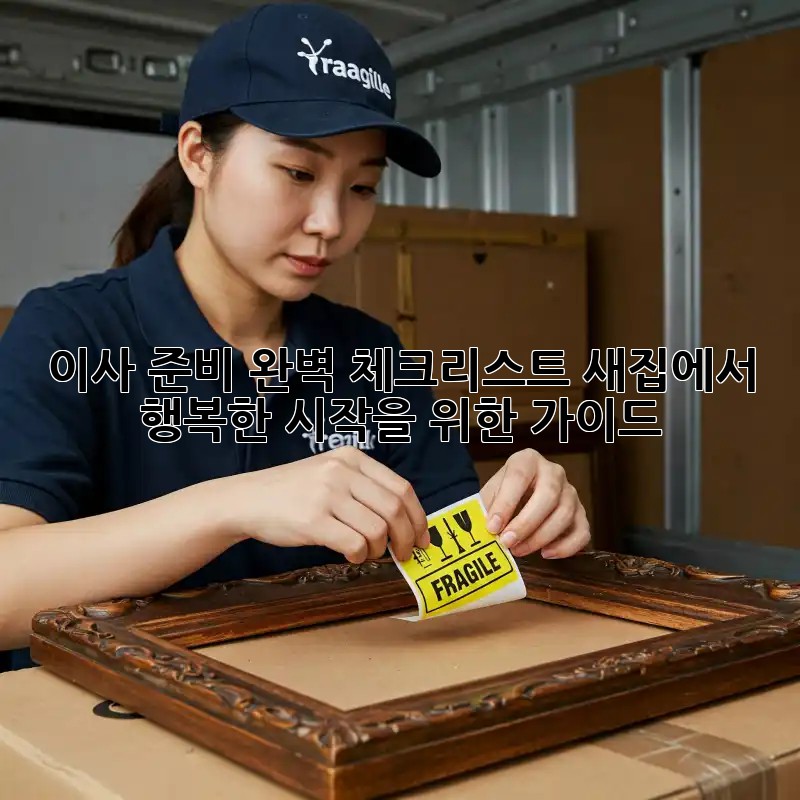 이사 준비 완벽 체크리스트: 새집에서 행복한 시작을 위한 가이드