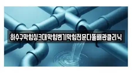 하수구막힘싱크대막힘변기막힘전문다뚤배관클리닉