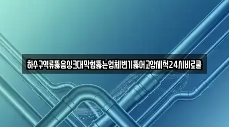 하수구 역류 검증된 대구광역시 중구 남성로 1건 위치