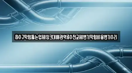 하수구막힘뚫는업체싱크대배관역류수전교체변기막힘비용변기수리