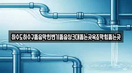 하수도하수구뚫음막힌변기뚫음싱크대뚫는곳욕조막힘뚫는곳