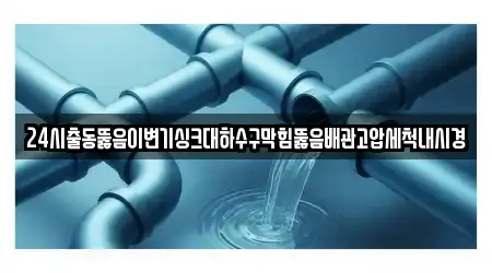 24시출동뚫음이변기싱크대하수구막힘뚫음배관고압세척내시경