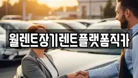 경기도 이천시 창전동 장기렌트카 전문 월렌트장기렌트플랫폼직카