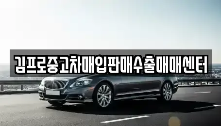경기도 이천시 창전동 중고차매입 전문 김프로중고차매입판매수출매매센터
