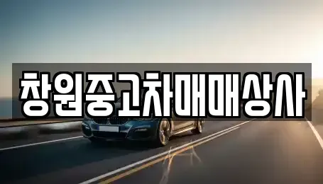 경남 창원시 성산구 중고차 전문 창원중고차매매상사