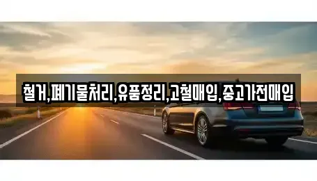 서울 마포구 토정동 중고차매입 전문 철거,폐기물처리,유품정리,고철매입,중고가전매입