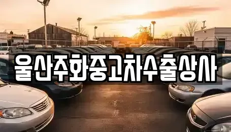 울산 울주군 청량읍 중고차매매 전문 울산주화중고차수출상사
